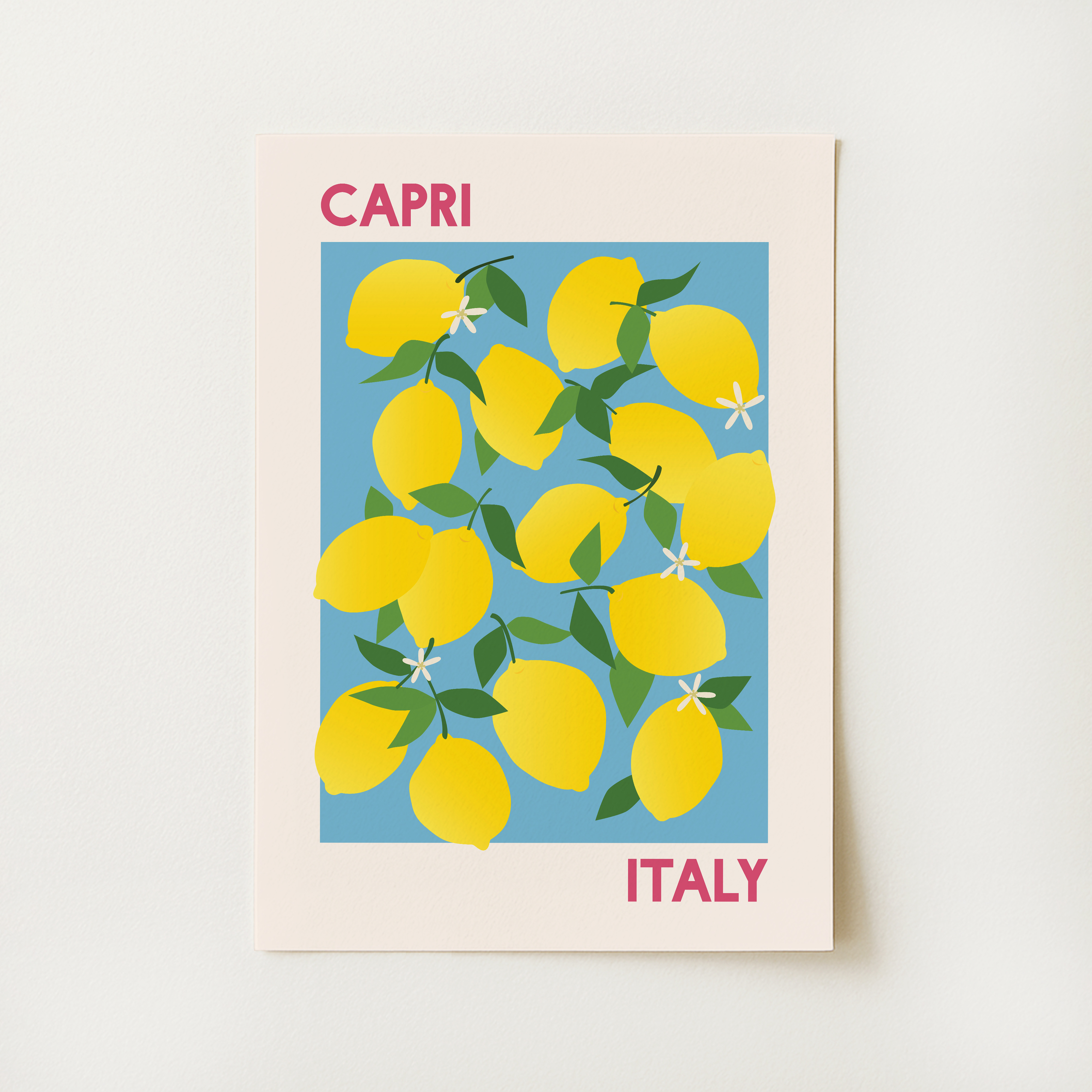 Lemons Capri Italy Print
