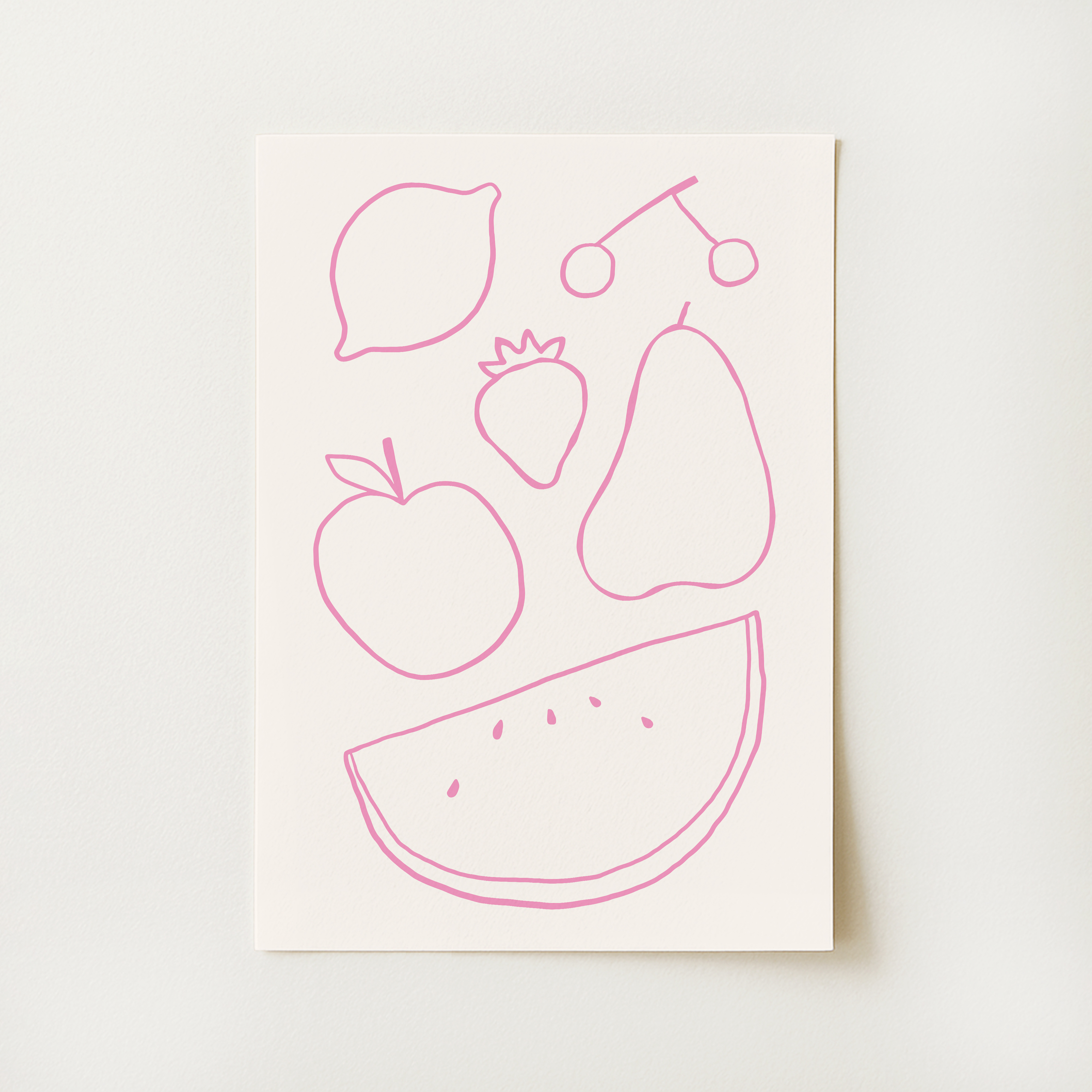 Fruit Line Print