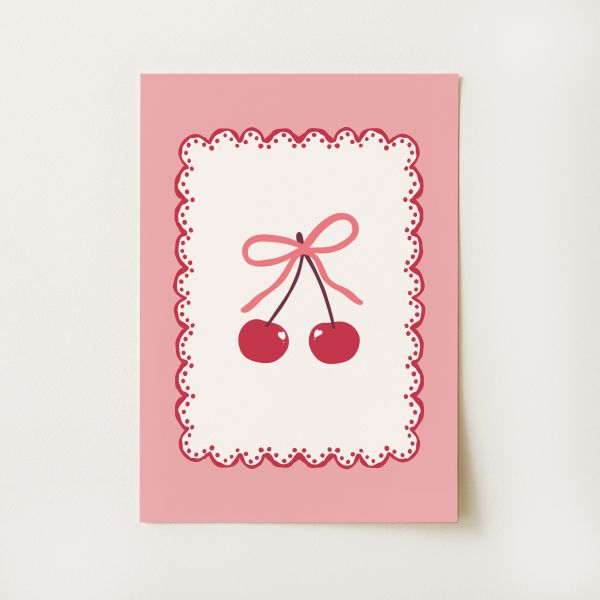 Vintage Cherry Print