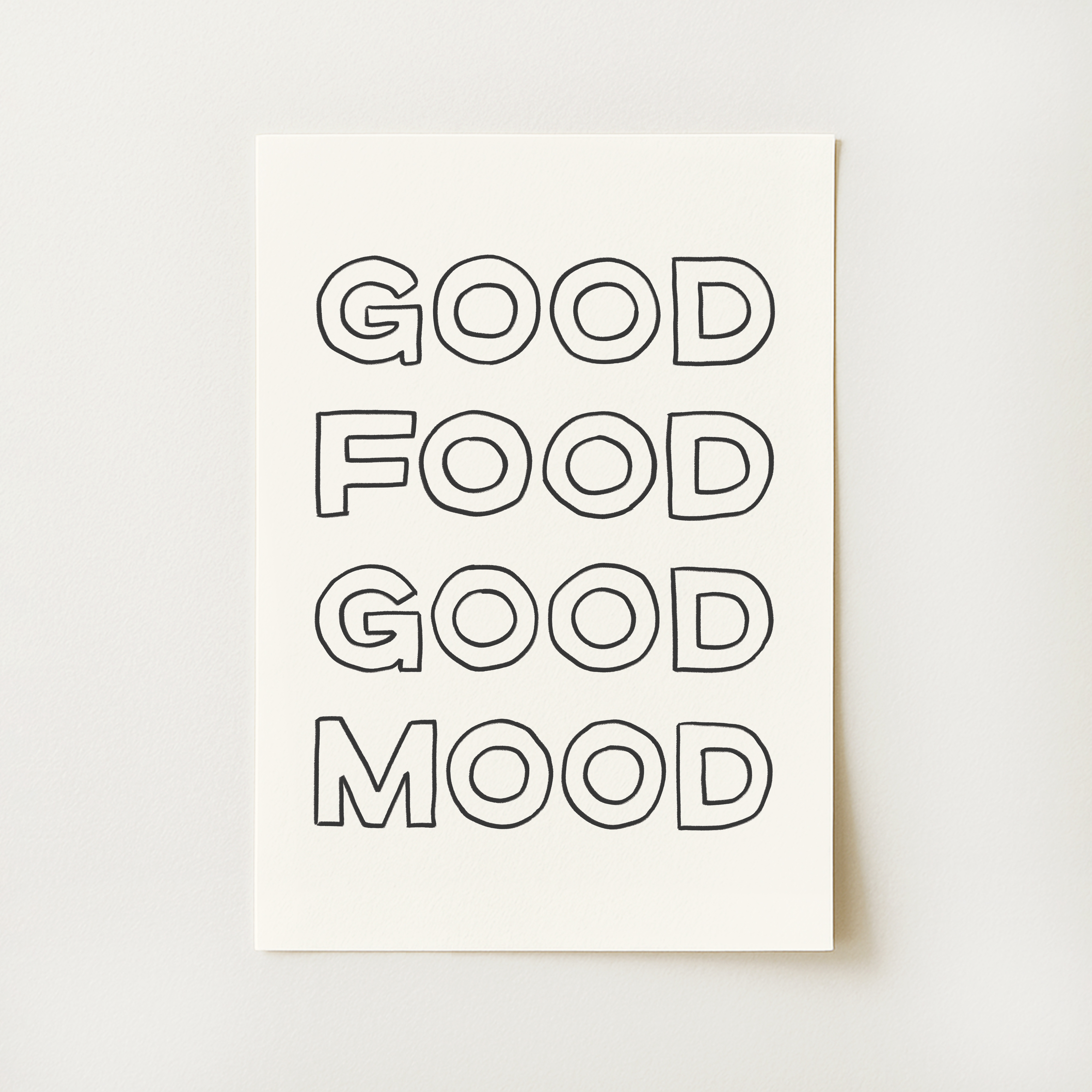 Good Food Good Mood Print