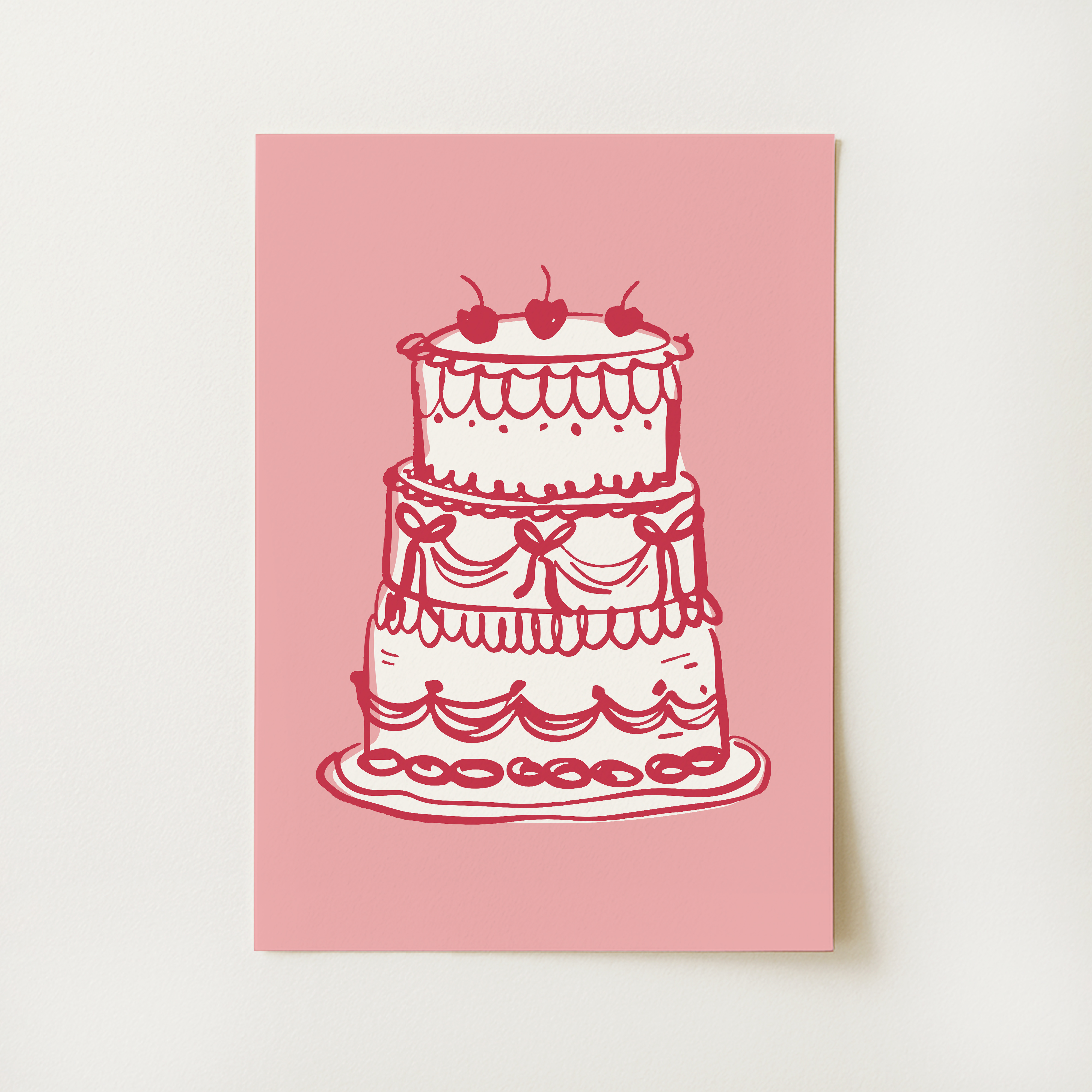 Vintage Cake Print
