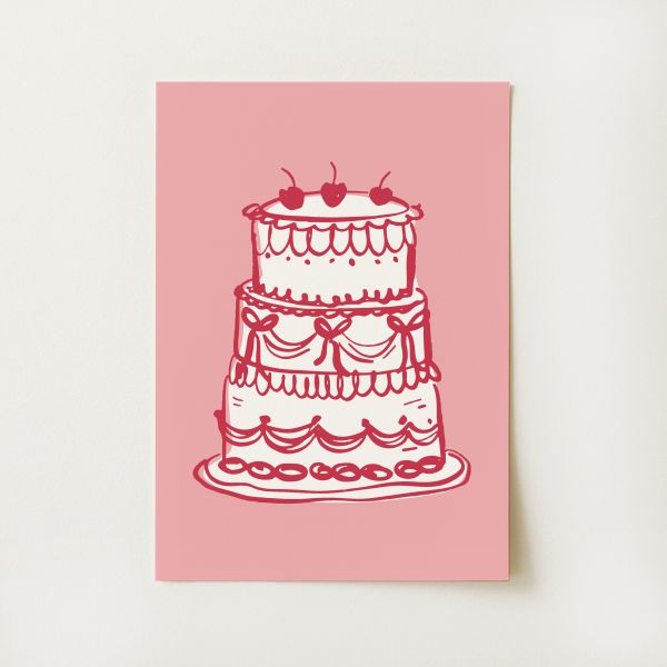 Vintage Cake Print
