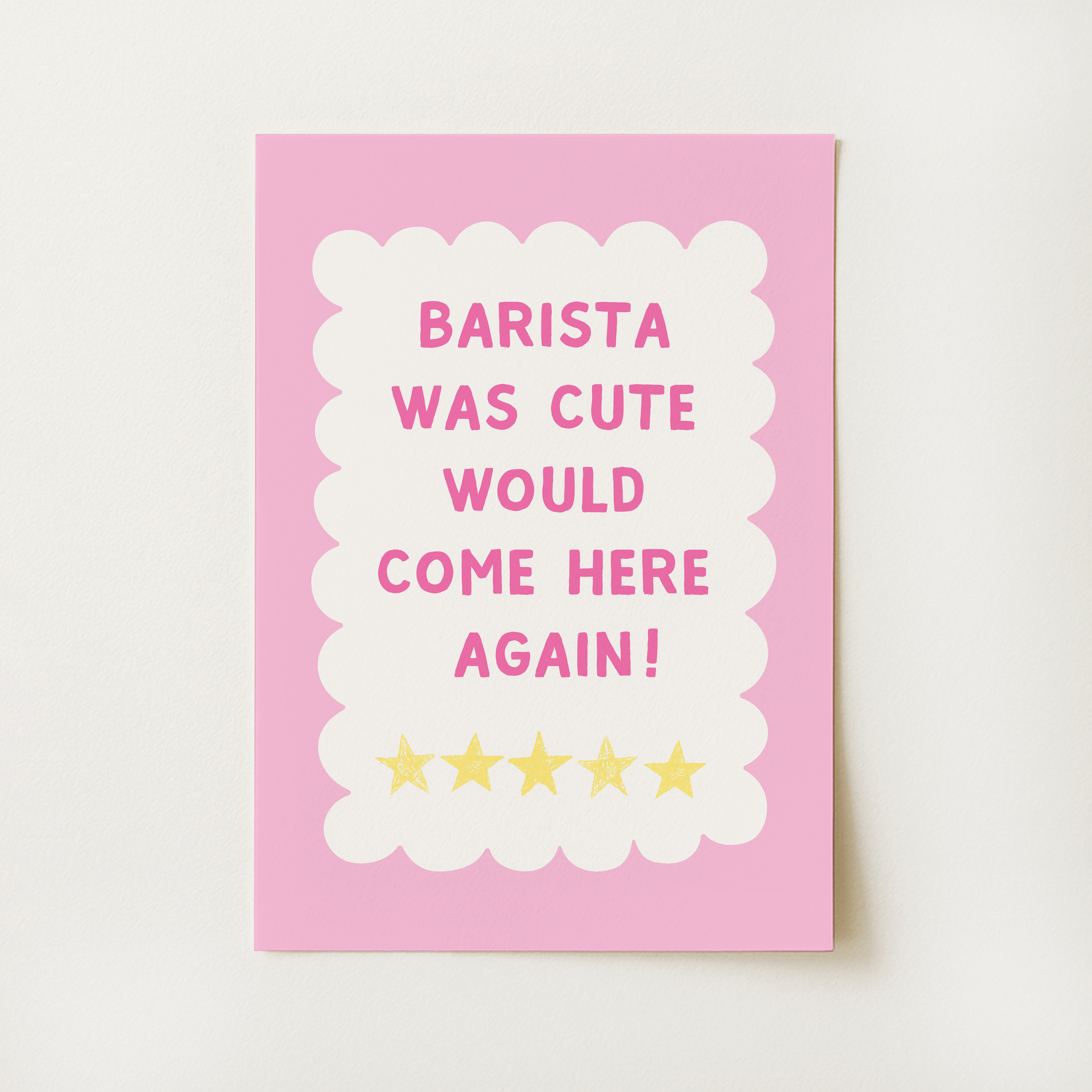 Barista Was Cute Print