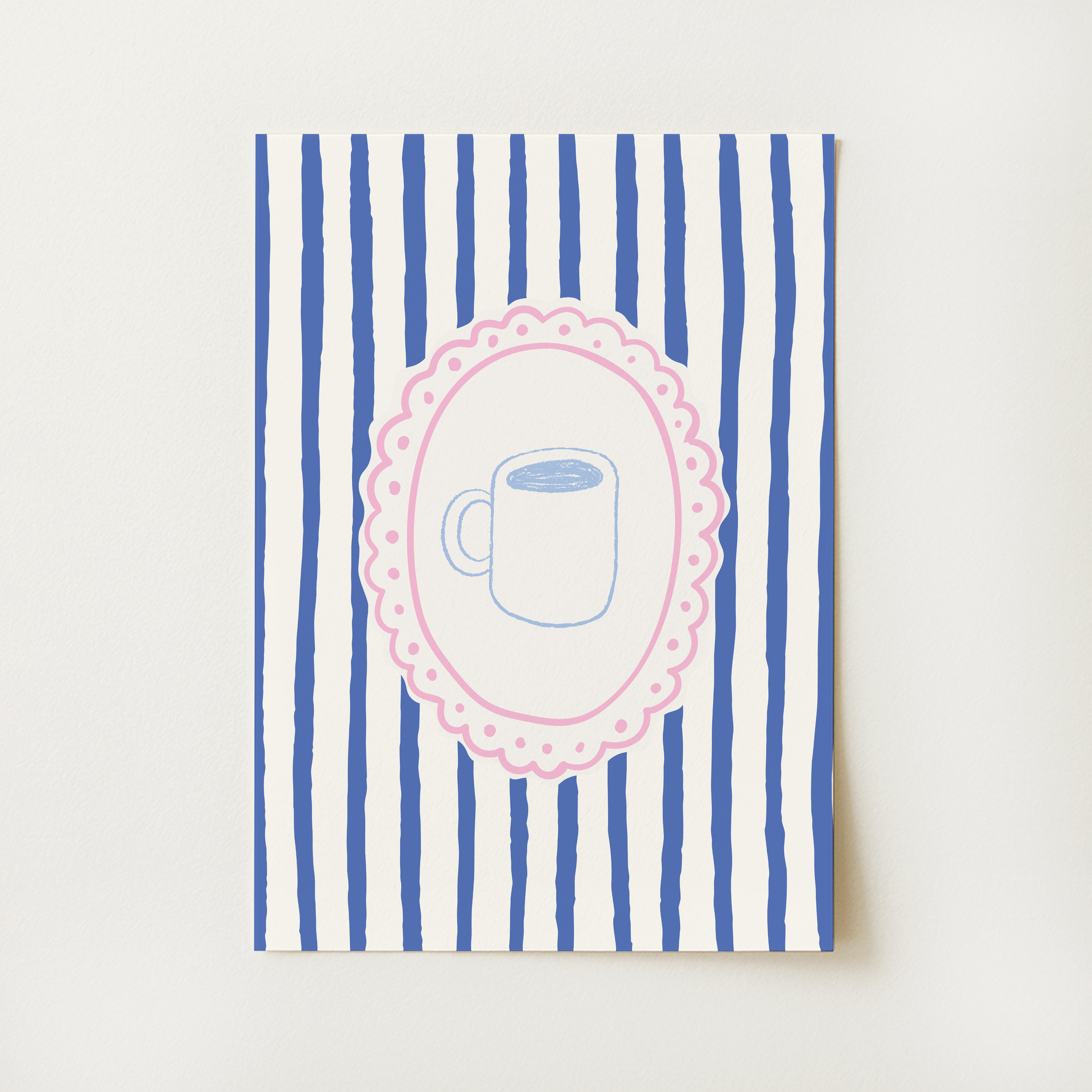 Striped Coffee Mug Print
