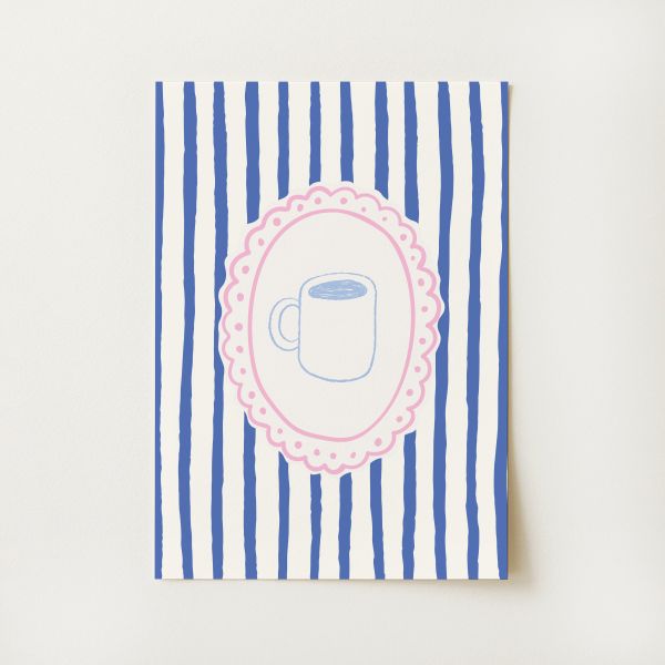 Striped Coffee Mug Print