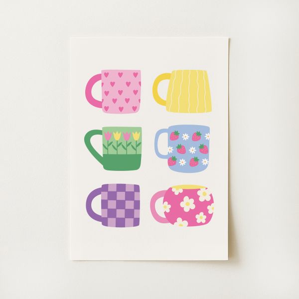Coffee Mugs Print