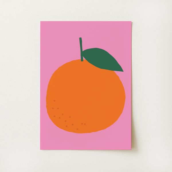 Orange Print