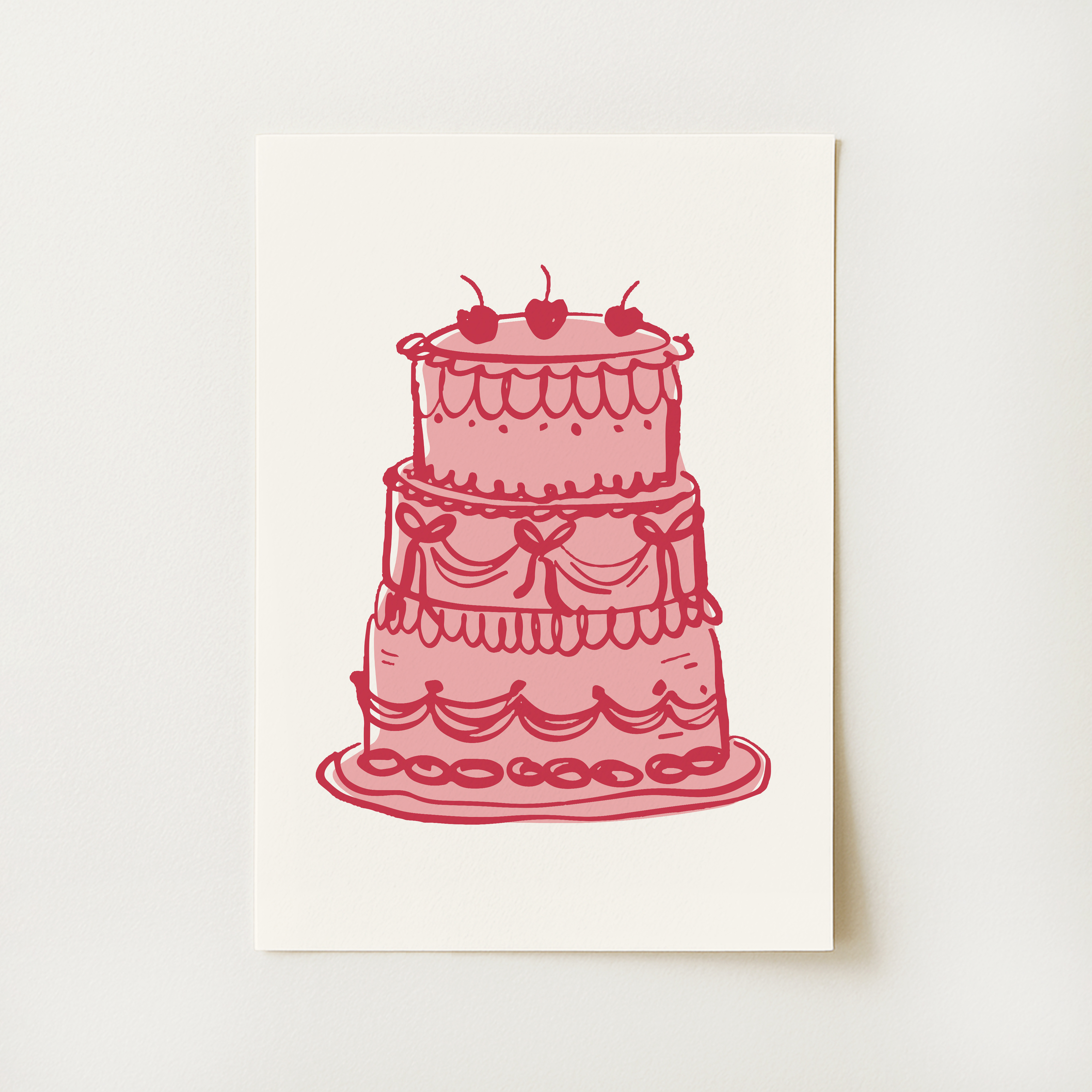 Vintage Cake Print