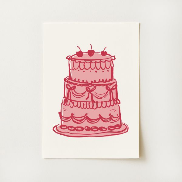 Vintage Cake Print