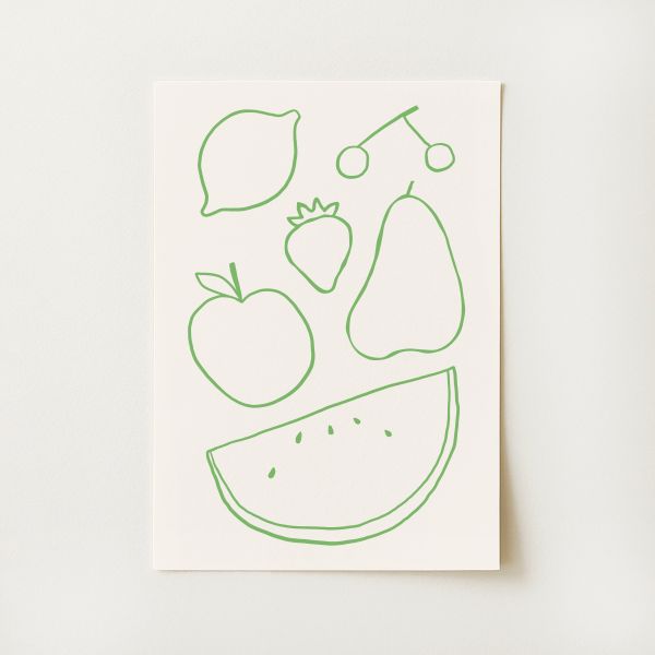 Fruit Line Print