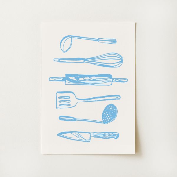 Kitchen Utensils Print