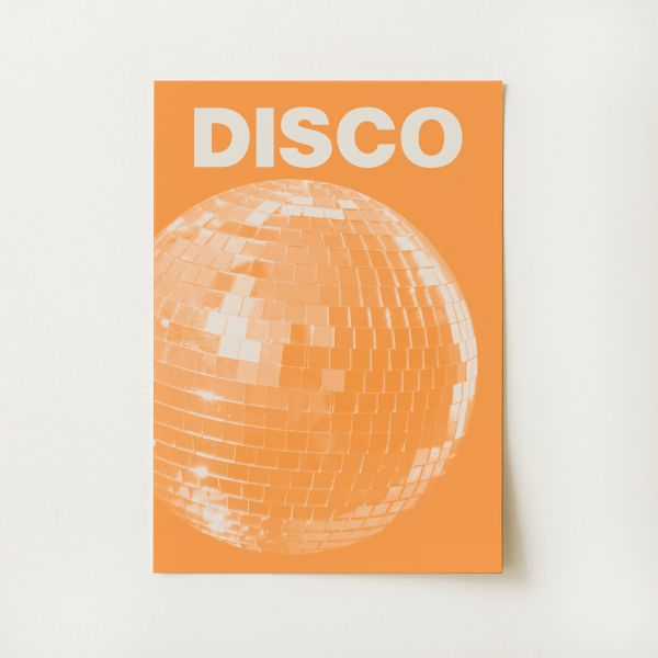 Orange Disco Print