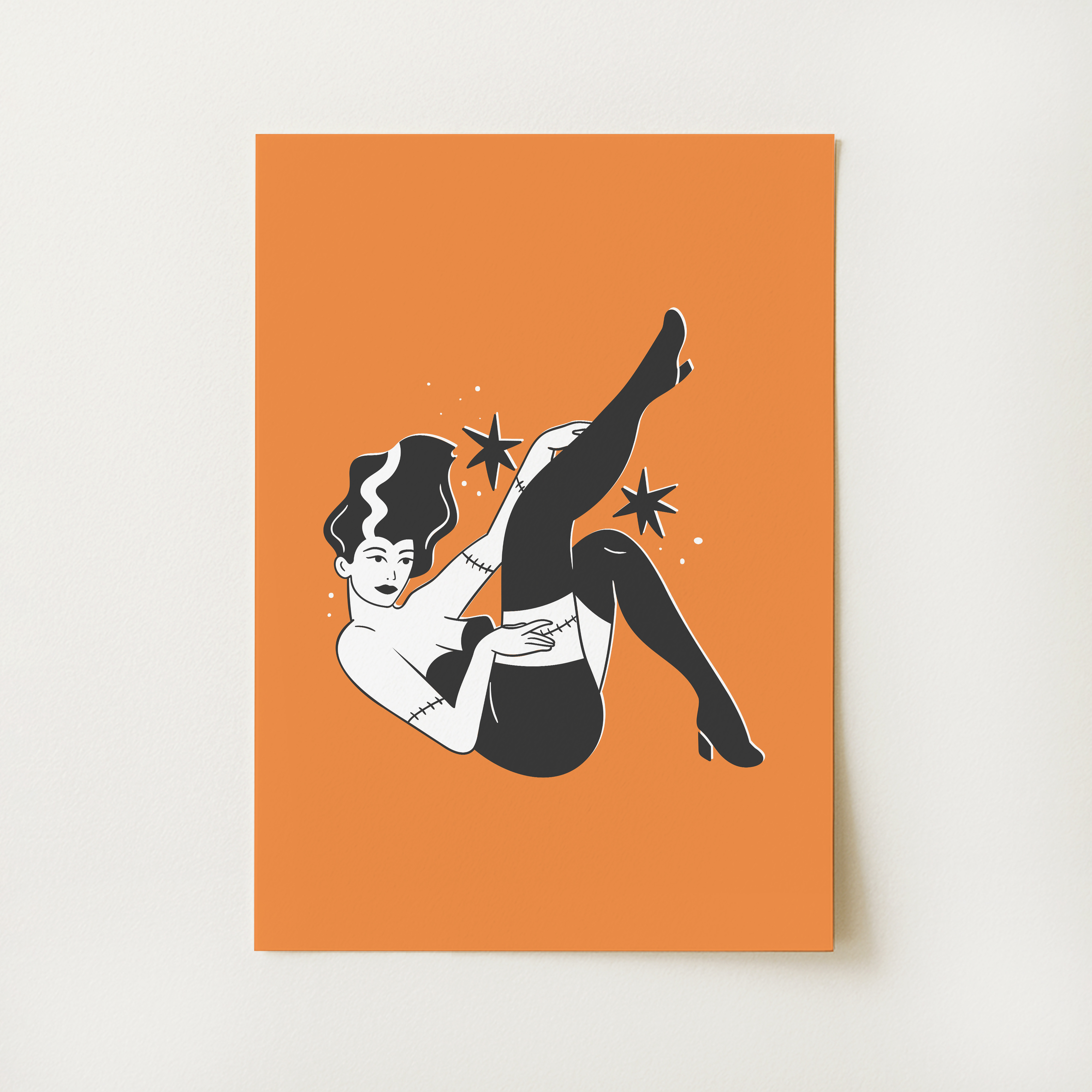 Monster Pinup Print