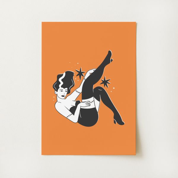 Monster Pinup Print