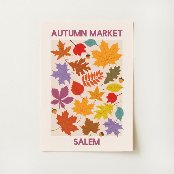 Autumn Market Salem Print