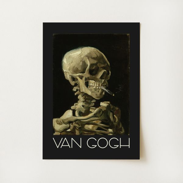 Van Gogh Skeleton Print