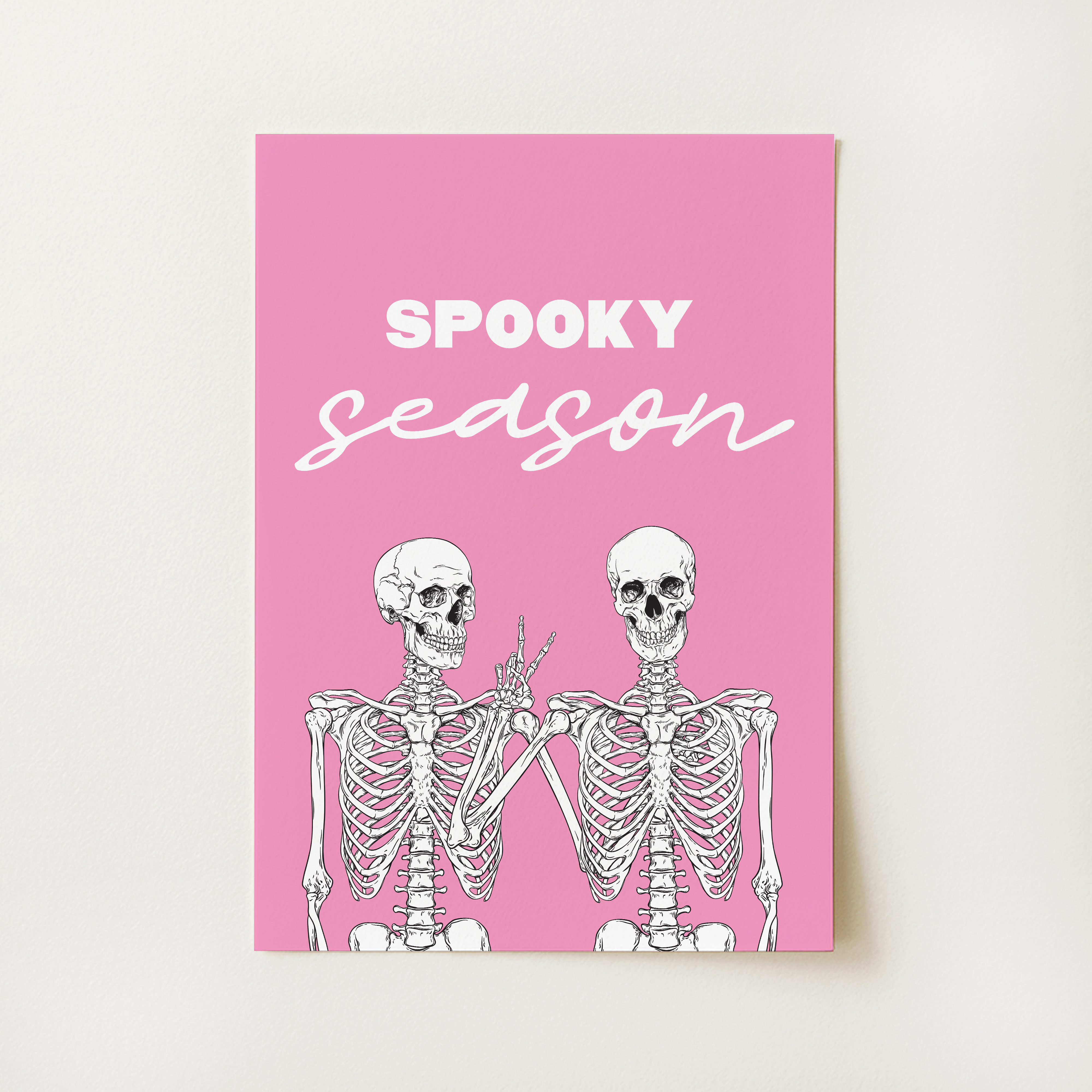 Spooky Season Skeleton Print