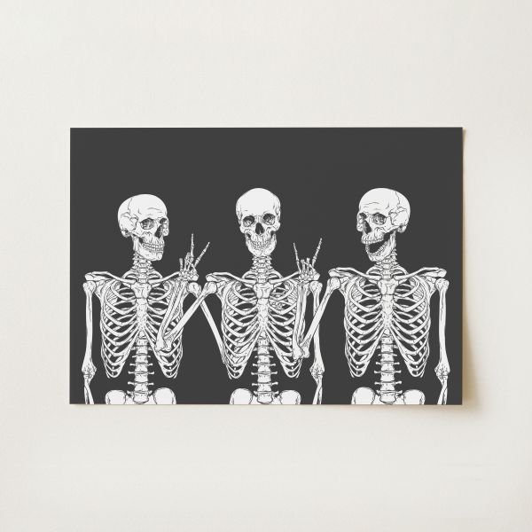 Skeletons Print