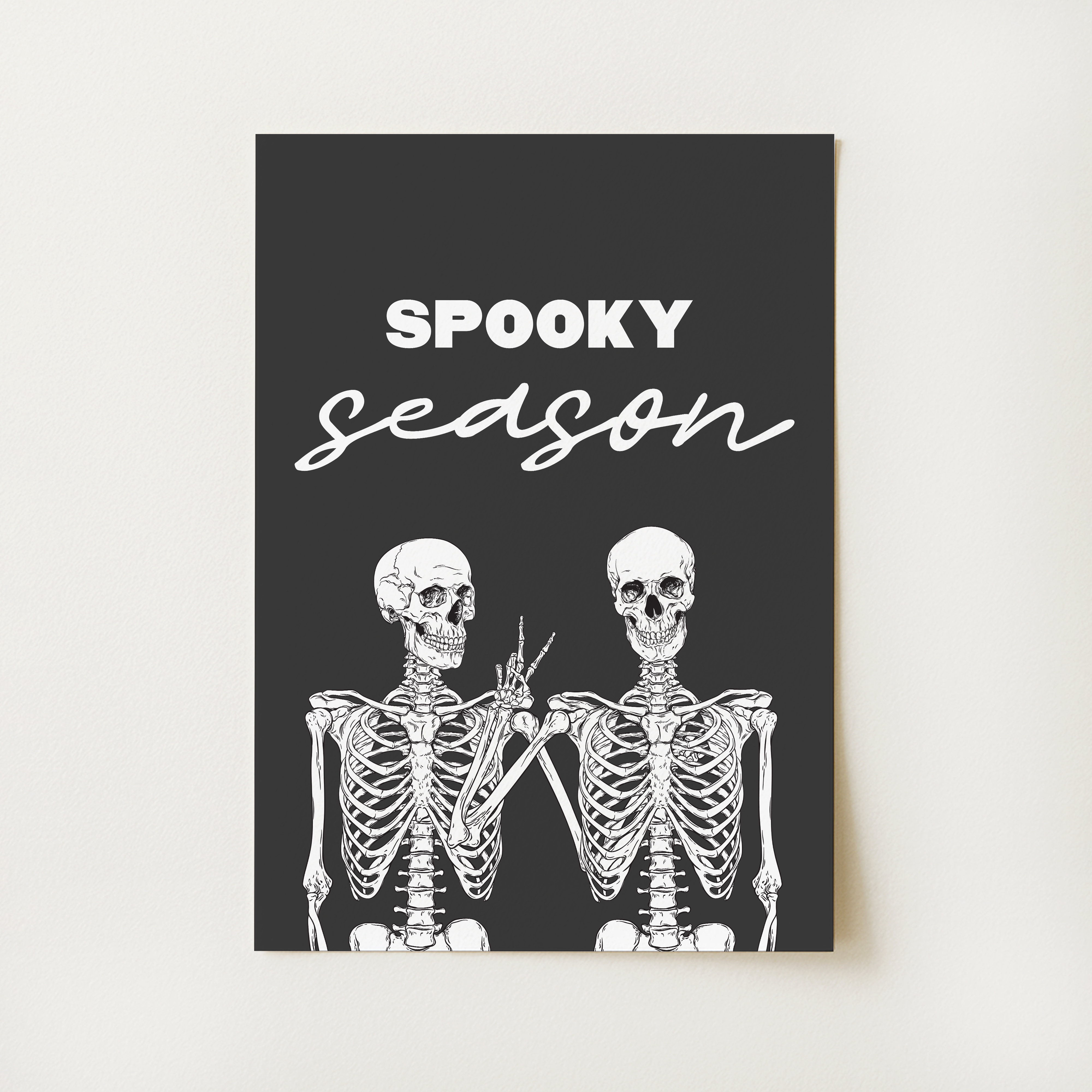 Spooky Season Skeleton Print