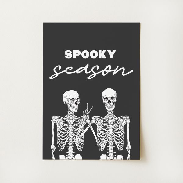 Spooky Season Skeleton Print