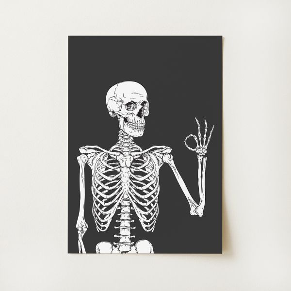 Skeleton Print