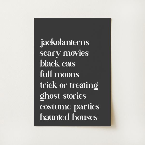Halloween Things Print