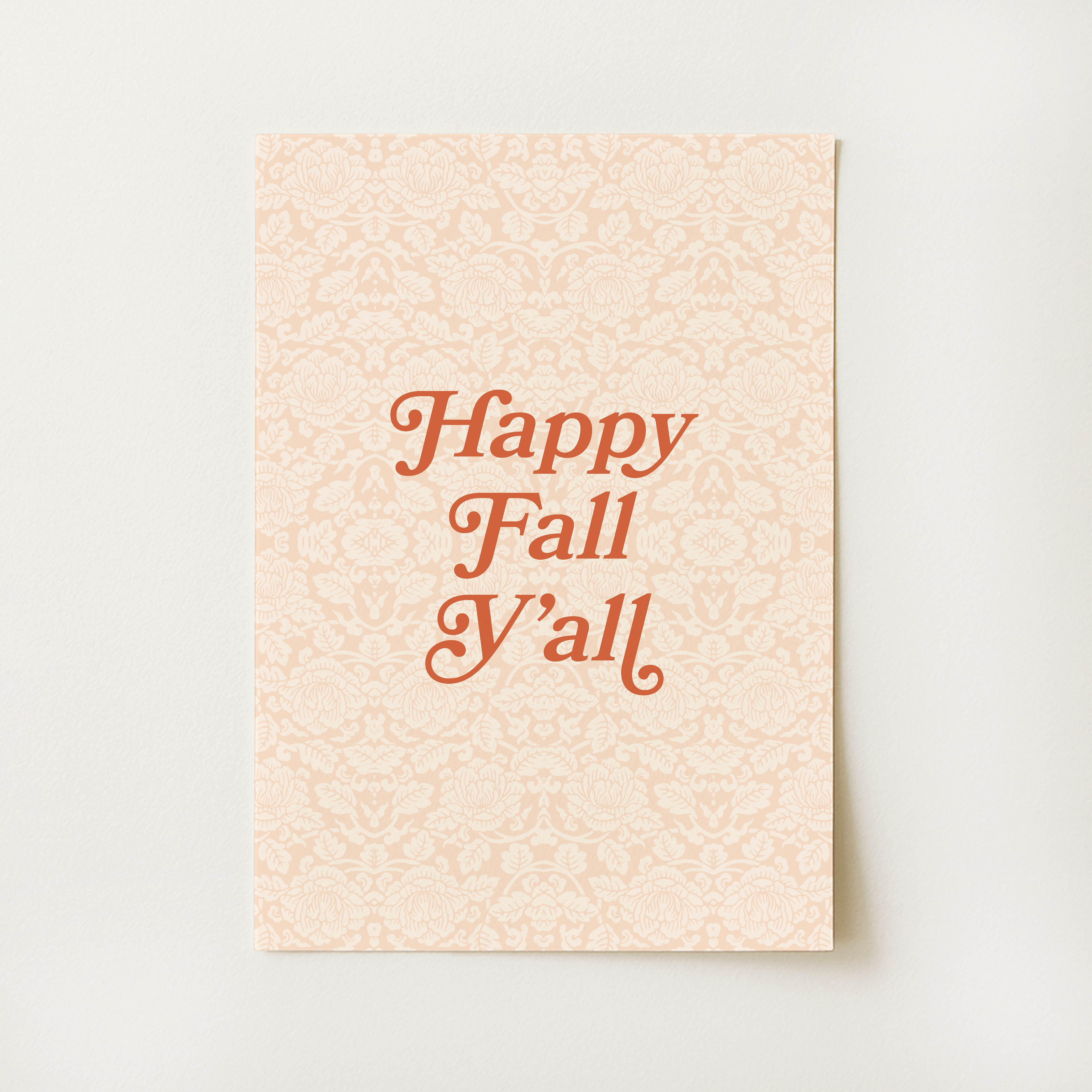 Happy Fall Y'all Print