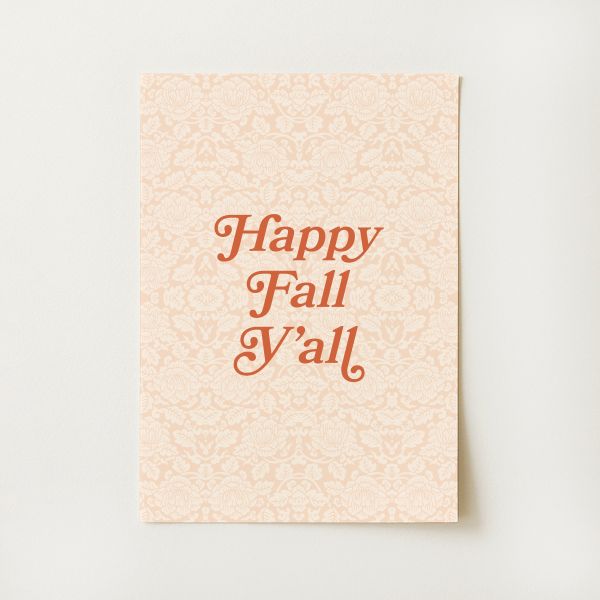 Happy Fall Y'all Print
