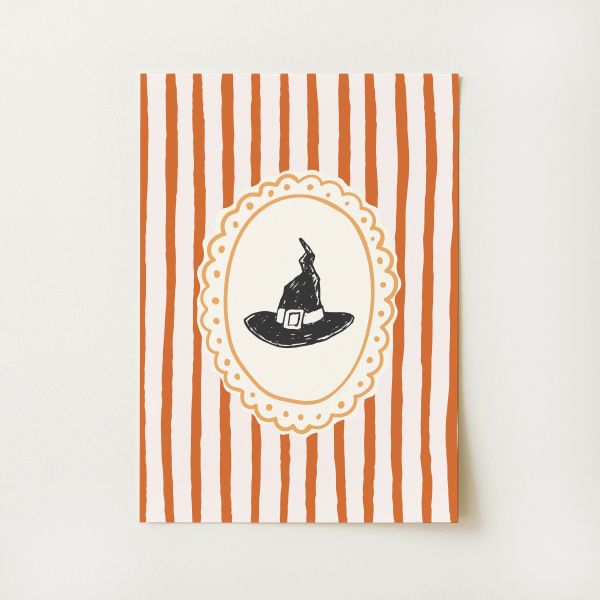Striped Witch Print