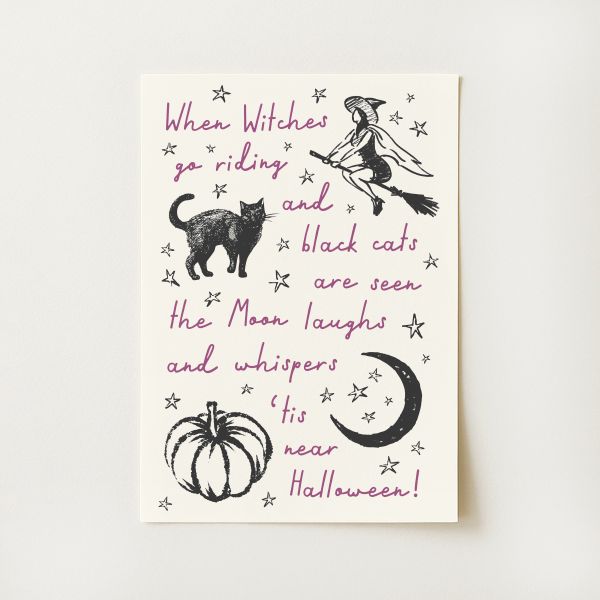 Witches Poem Print