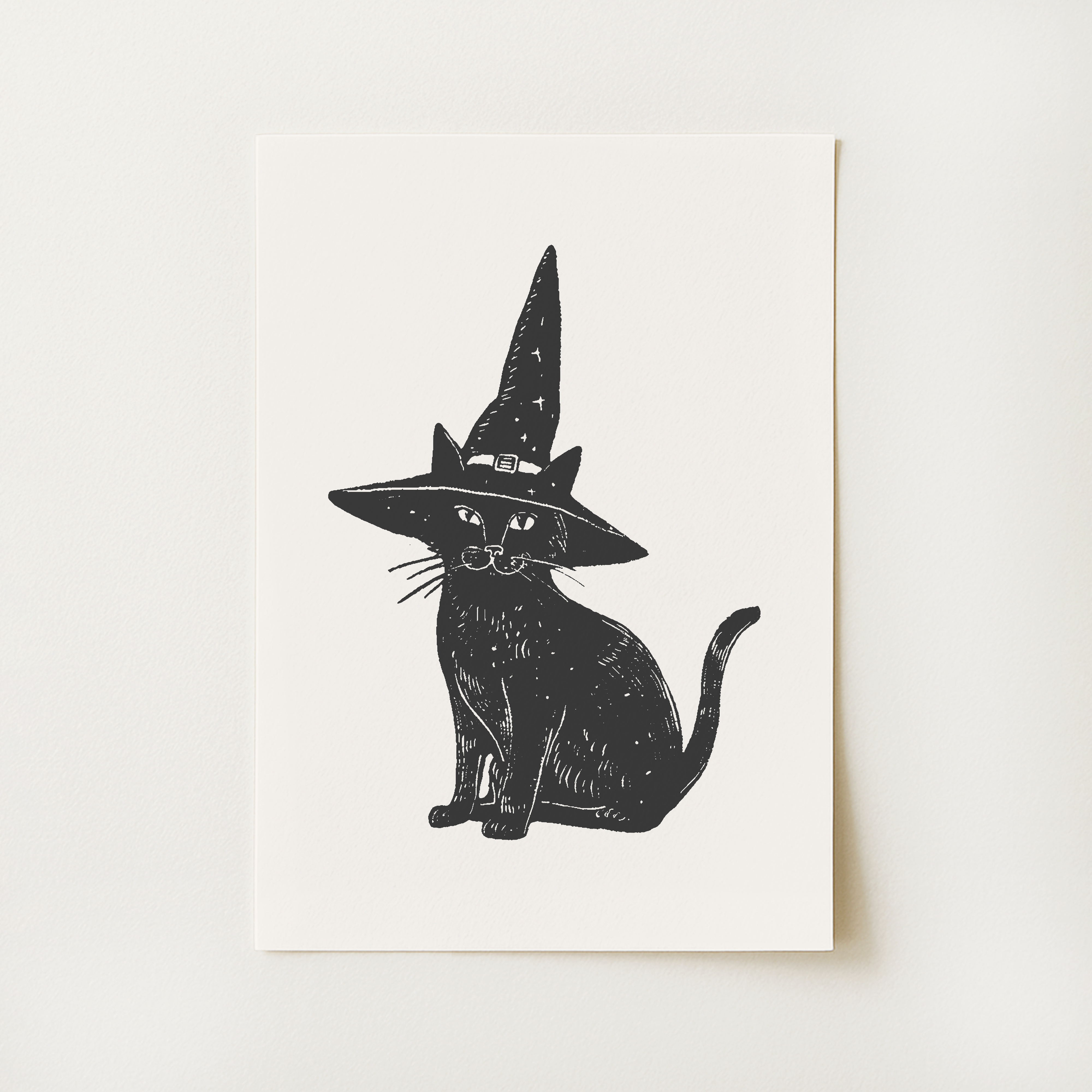 Black Cat Print