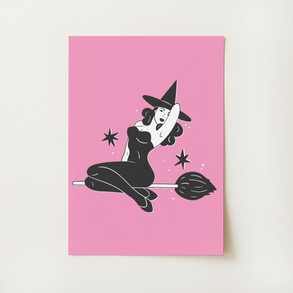 Witch Pinup Print