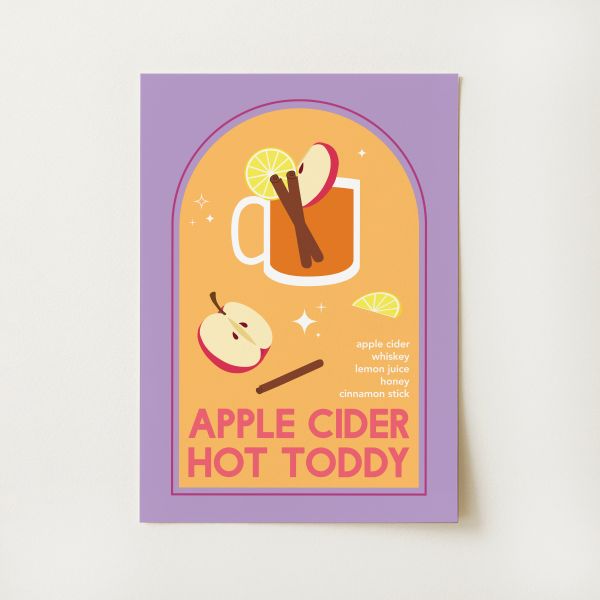 Apple Cider Hot Toddy Cocktail Print