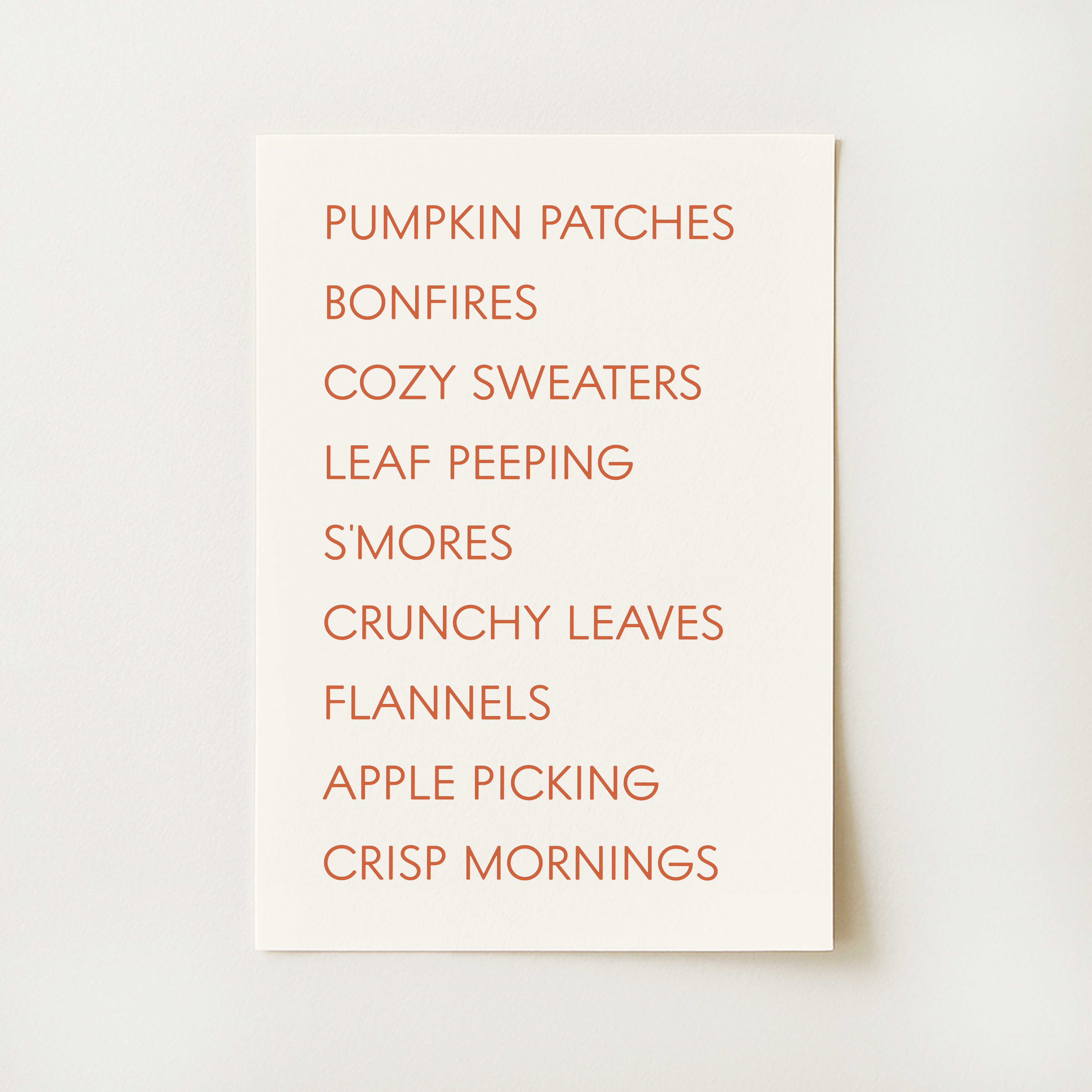 Fall Things Print