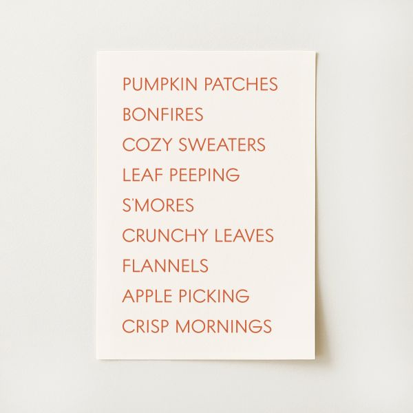 Fall Things Print