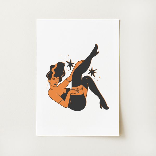 Monster Pinup Print