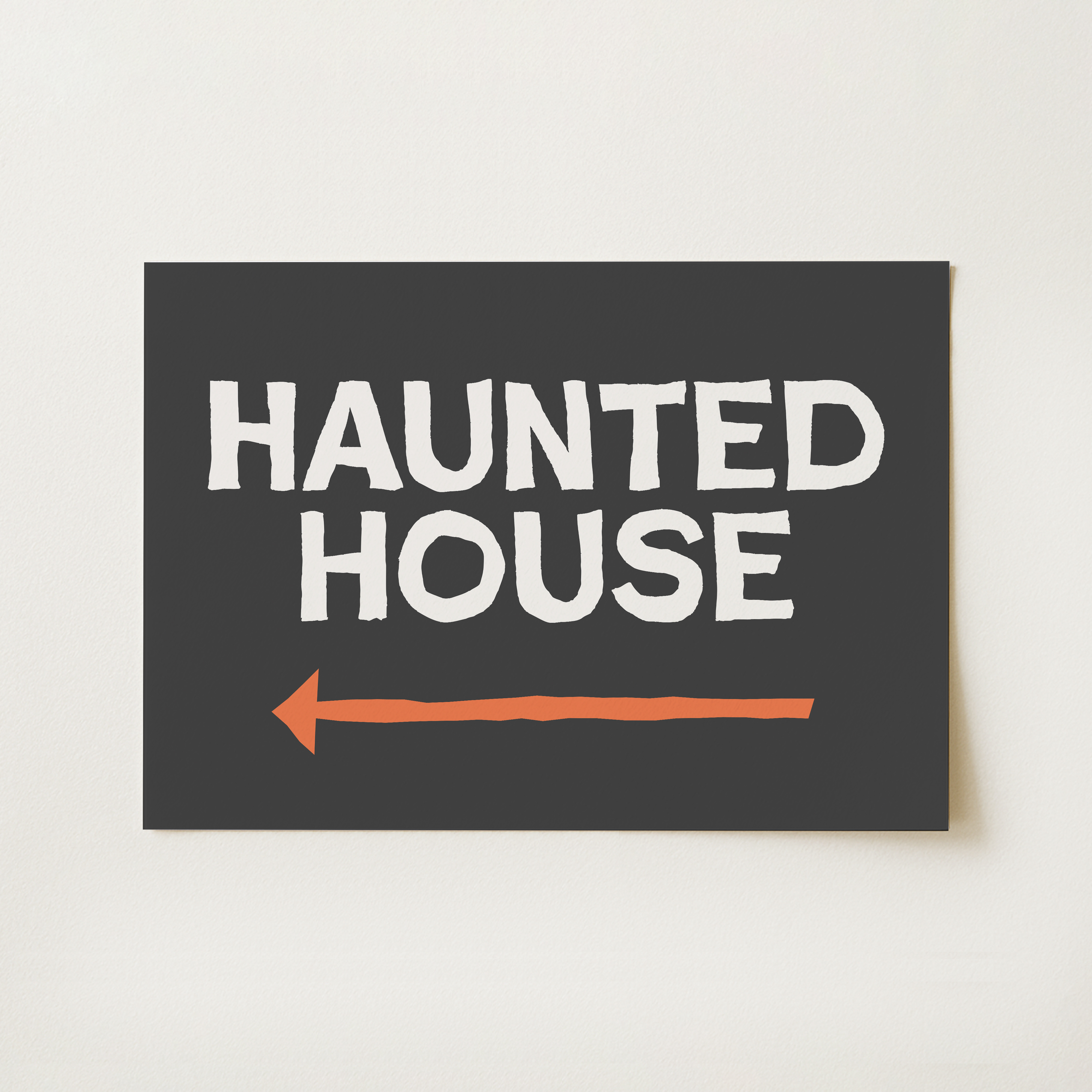 Haunted House This Way Print