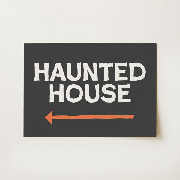 Haunted House This Way Print