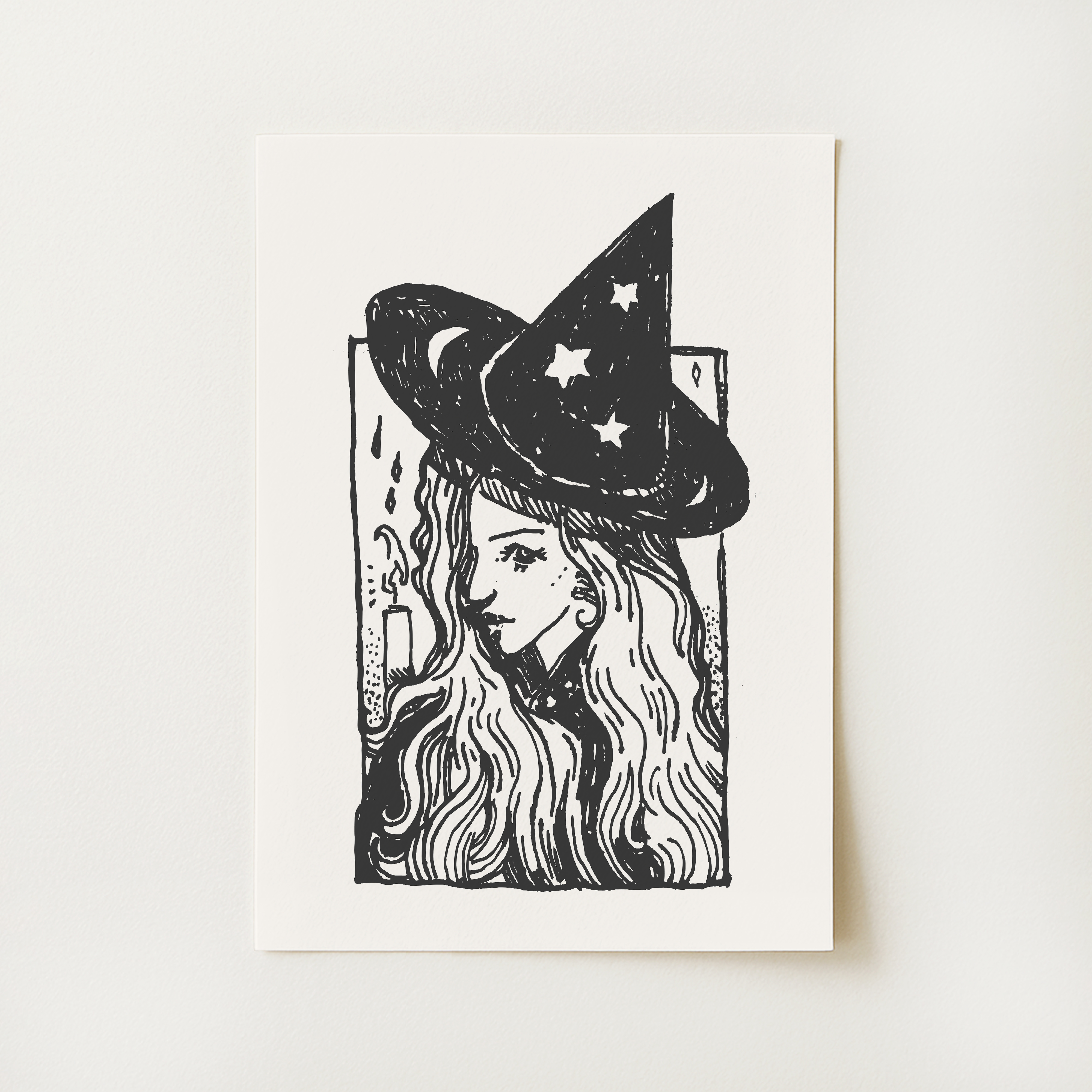 Witch Sketch Print