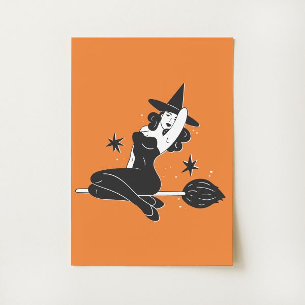 Witch Pinup Print