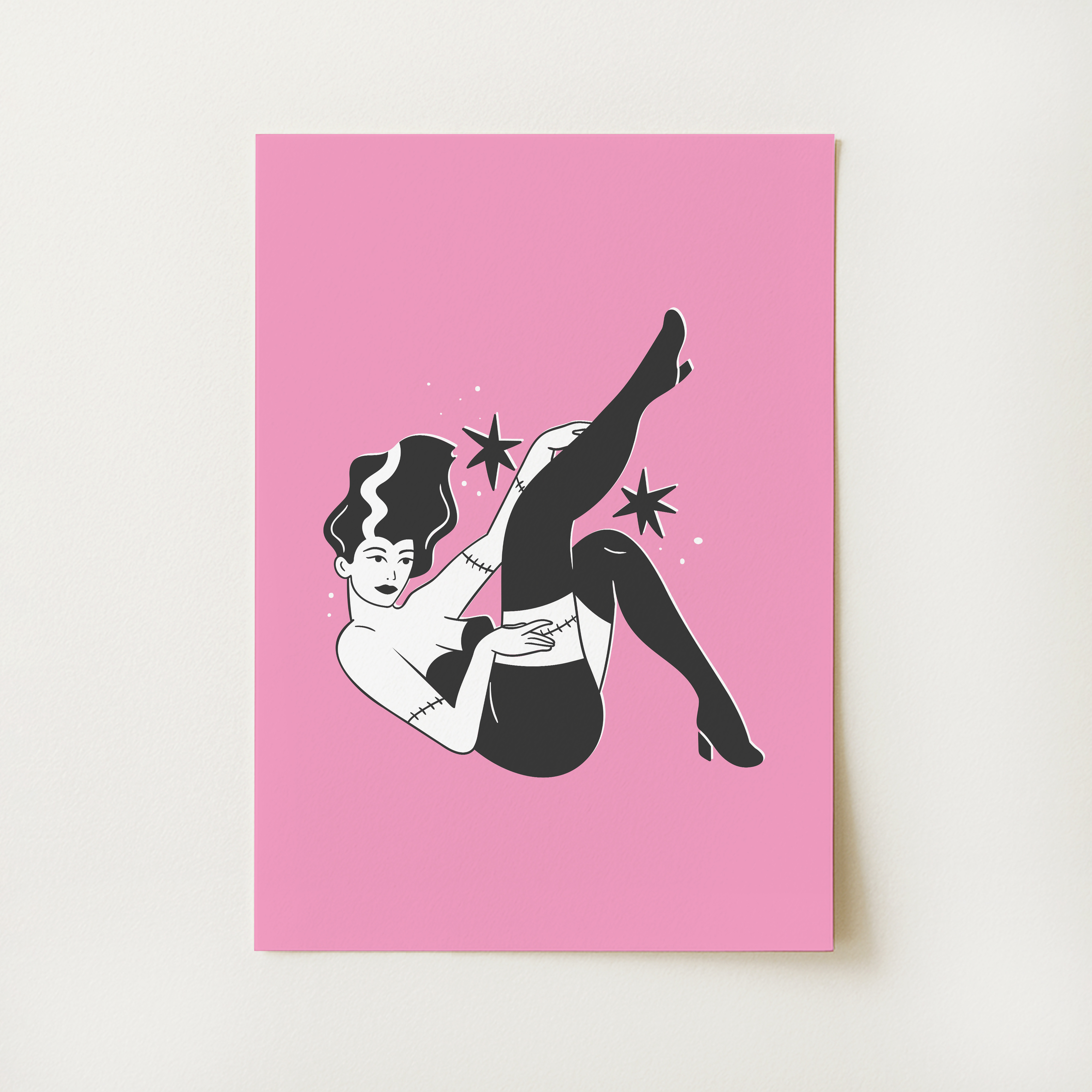 Monster Pinup Print
