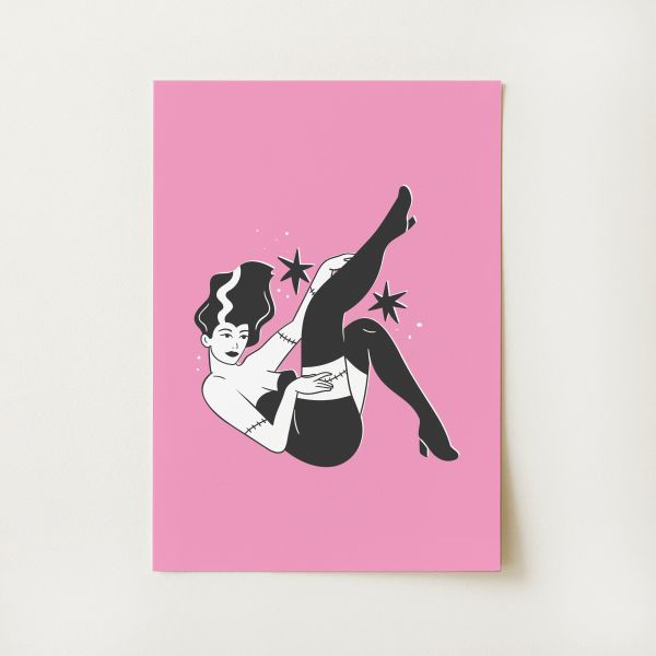 Monster Pinup Print