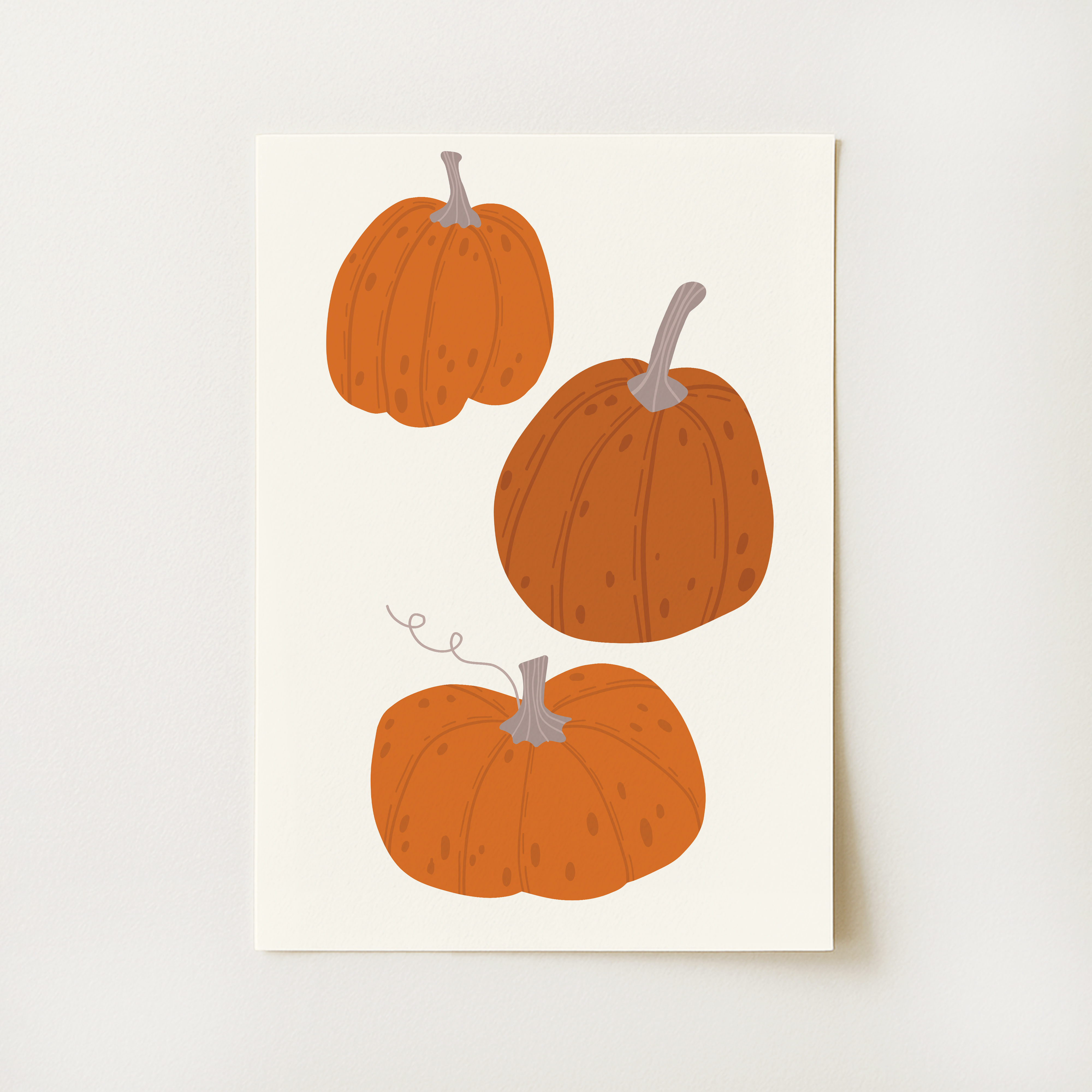 3 Pumpkins Print