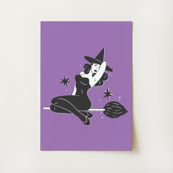 Witch Pinup Print