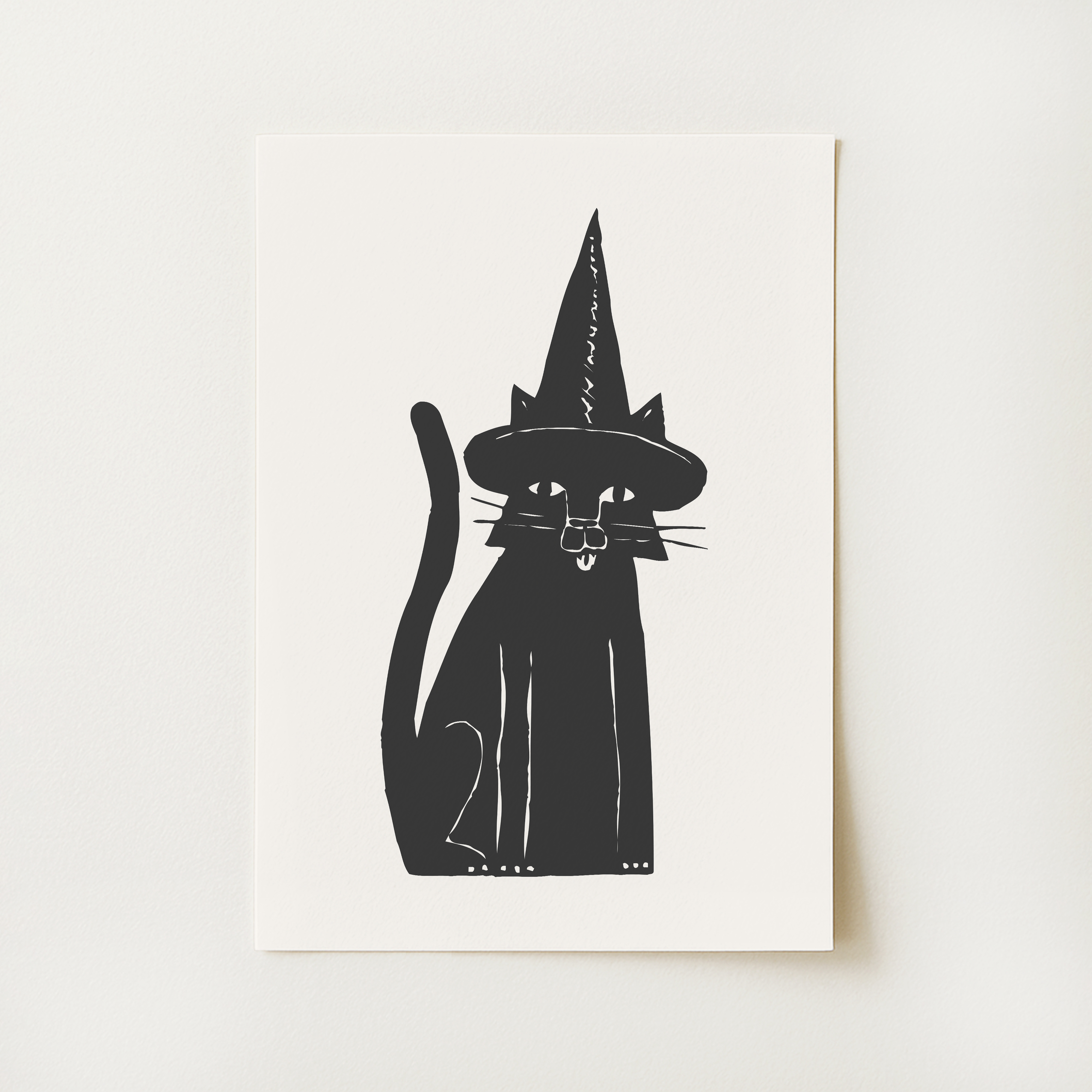 Black Cat Print