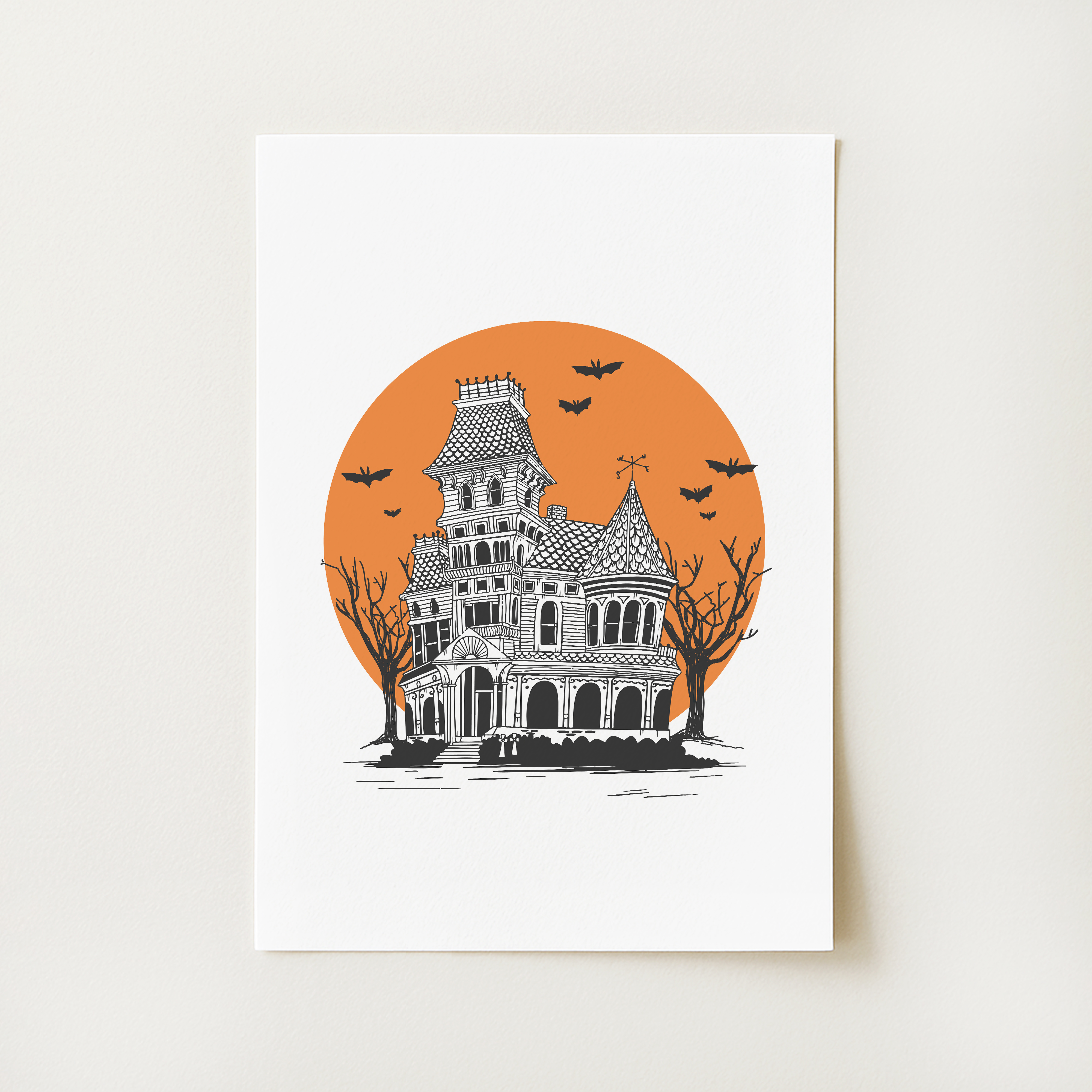 Haunted House Print