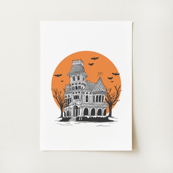 Haunted House Print