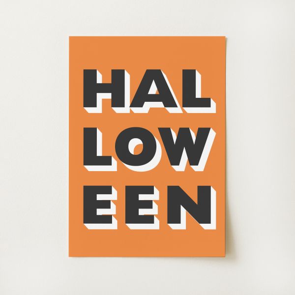Orange Halloween Print
