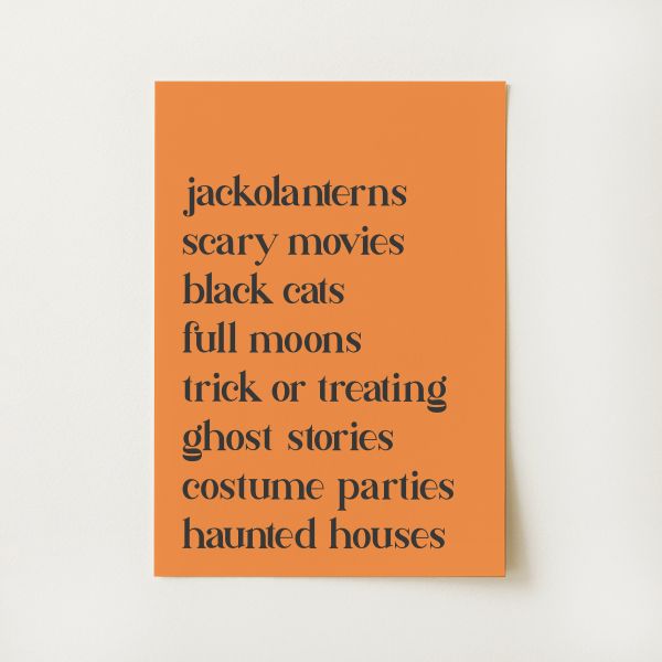 Halloween Things Print