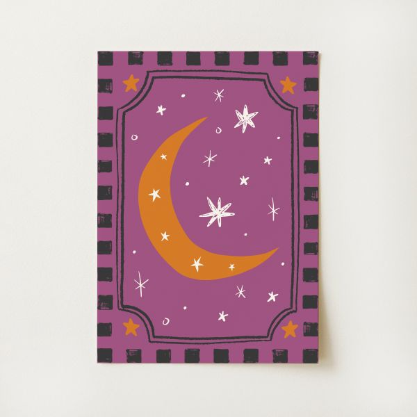Folk Moon Print
